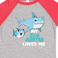 thumbnail image 4 of Inktastic My Big Sister Loves Me with Cute Sharks Boys or Girls Toddler T-Shirt, 4 of 5