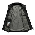 thumbnail image 3 of BiZtdJrK Mens Big and Tall Hiking Vest Stand Collar Zip Up Sleeveless Work Jackets Lightweight Outdoor Travel Vests with Cargo Pockets Black XXXL, 3 of 9
