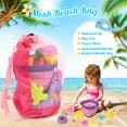thumbnail image 6 of KiddiTouch 35Pcs Beach Sand Toy, Sandbox Toys with Collapsible Bucket & Mesh Bag, 18 Sand Molds Tools, Castle Kit for Girls Kids Ages 3-12, 6 of 9
