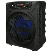 iLive Bluetooth Wireless LED Light Effects Party Speaker, ISB200B, Black