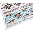 thumbnail image 6 of Aztec Blanket, Black and White Boho Native Tribal American Throws Blankets, Southwest Geometric Vintage Flannel Soft Blanket Cover for Couch Chair Bed Outdoor Travel Decor, 50X60IN, 6 of 6