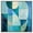 Silver Frame, variant on Color Blocks I Canvas Modern Wall Decor by Art Remedy, Gallery Wrapped, 12 x 12