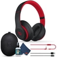 thumbnail image 1 of Beats Studio3 Écouteurs Sans Fil Circum-Auriculaires à Réduction de Bruit Bluetooth (Noir/rouge) avec Trousse de Nettoyage 6Ave, 1 of 9