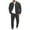 C Black, variant on Timoontee Men's 2 Piece Baseball Jacket & Cargo Jogger Set Long Sleeve Stand Collar Button Down Jacket Casual Track Suits for Daily Wear & Streetwear Navy L