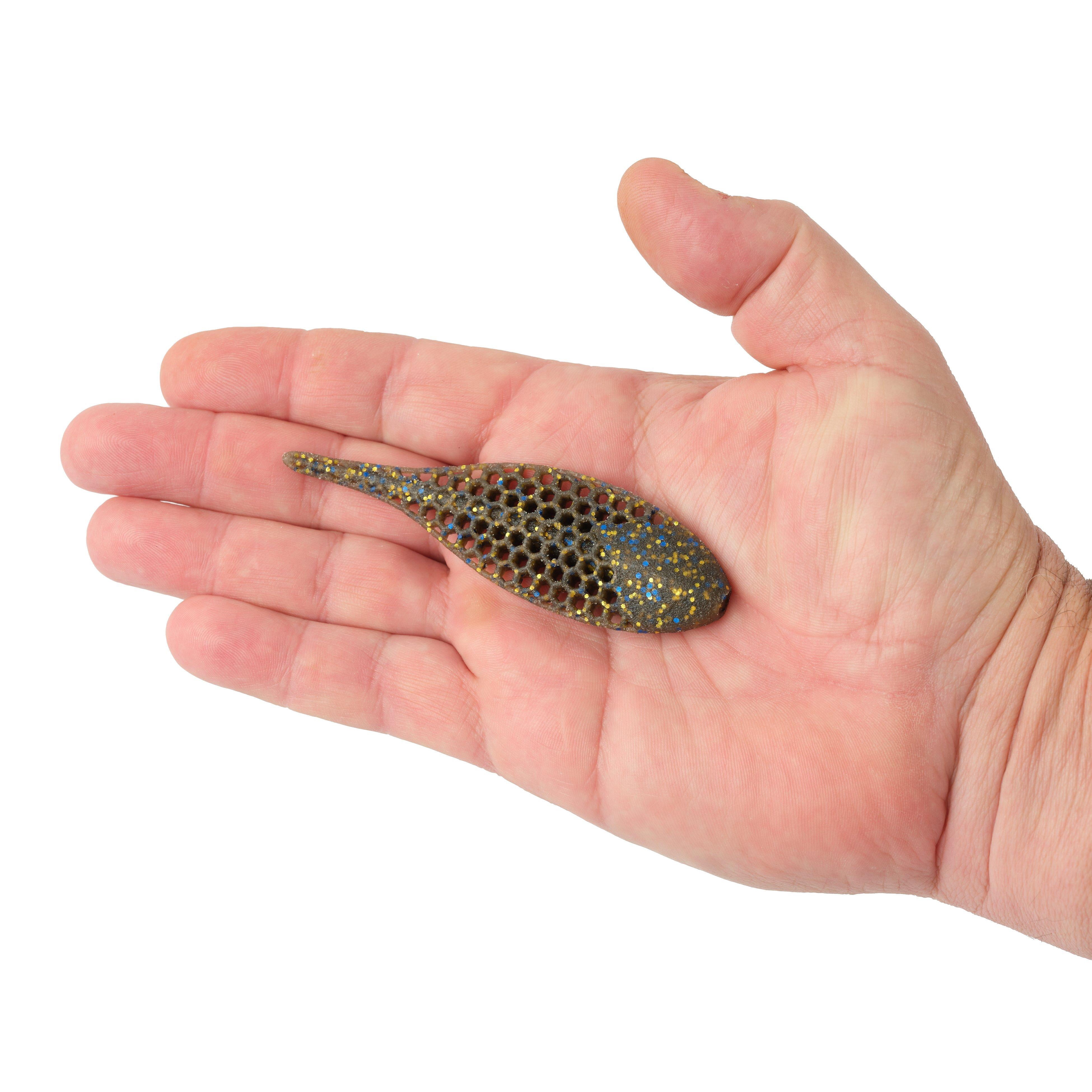 Berkley PowerBait® MaxScent Flux-Gill, 3.5 in, Smoke Black Blue Gold
