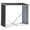 Dark Gray + Steel+1, variant on LIANGKA 70.9 Inch Roofed Outdoor Log Storage Holder For Patio Backyard And Porch Firewood Keeping