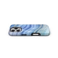 thumbnail image 4 of DesignSkinz Scratch-Resistant Hard Slim Case Compatible with iPhone 11 (Compatible with MagSafe) - Vivid Agate Vein Slice Blue V4, 4 of 9