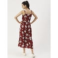 thumbnail image 3 of DressBerry Women’s Printed Viscose Rayon Dress Square Neck Sleeveless Calf Length Regular Wear Light Weighted Casual Summer Long Dress, 3 of 7