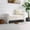 Cream White, variant on Xukmct Modern Storage Ottoman with Arms, Upholstered Large Storage Bench Footstool for Living Room, Bedroom, Coffee