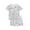 White, variant on GDREDA Cow Print Outfit Little Girl Kids DIY Hand Painted Homewear Short Sleeve T Shirt Shorts Set Colouring Pajama Sets For Boy And Girl Can Play With And Wear White,3-4 Years