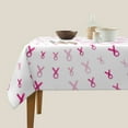 thumbnail image 3 of Wukai Breast Cancer Awareness (4) Waterproof Tablecloth for Kitchen Dining, Fits Square Tables for 2-4 Seats -54"x54", 3 of 7