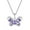 02-amethyst-Feb, variant on PYNZY Butterfly Necklace for Women 925 Sterling Silver February Amethyst Birthstone Butterfly Pendant Jewelry