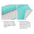thumbnail image 3 of Memoria Espuma Baño Alfombra 2uds, 24" x 35.5" Coral Vellón Baño Ducha Alfombra Antideslizantes Lavables Alfombras para Cocina Baño Pisos - Cielo Azul, 3 of 5