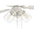 thumbnail image 3 of OP104W5 Craftmade Lighting Outdoor Pro Plus - 5 Blade Ceiling Fan with Light Kit-20.64 Inches Tall and 52 Inches Wide-White Finish, 3 of 12