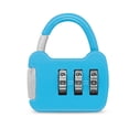 thumbnail image 2 of Lightweight Padlock Compact Cabinet Trolley Case Purple Red Zinc Alloy Blue Combination Lock Light Green Practical, 2 of 8