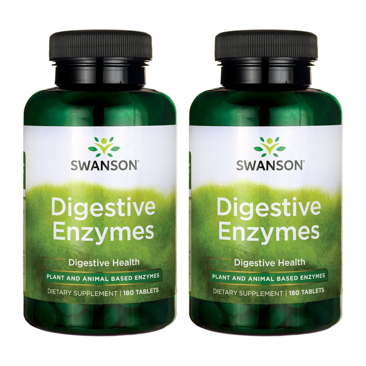Swanson Digestive Enzymes 180 Tabs 2 Pack