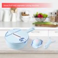 thumbnail image 4 of Pelador de verduras Home Gadgets Fruit Chopper Accesorios para papas (Azul) Ehuebsd Libre de BPA, 4 of 9