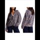 thumbnail image 3 of Suéter Tipo Cárdigan de Rayas Extragrande para Mujer, de Punto, con Botones, Larga y Hombros Caídos Gris M, 3 of 10