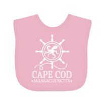 Inktastic Cape Cod Massachusetts Nautical Boys or Girls Baby Bib