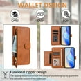thumbnail image 6 of for Samsung Galaxy F23 Phone Case Wallet Protective Case leather Cover with magnetic closed credit card slot shockproof protection phone case, 6 of 7