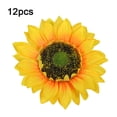 thumbnail image 1 of Cabeza de girasol artificial Simulación de cabezas de flores Ramo de fiesta de boda Accesorios de bricolaje, 12 piezas, Amarillo, 17 cm Advancent HA7119-02B, 1 of 6