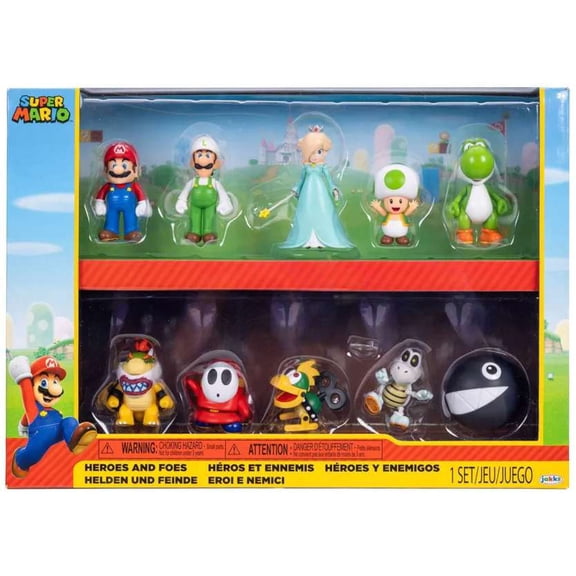 World of Nintendo Super Mario Heroes & Foes Mini Figure 10-Pack
