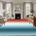 thumbnail image 3 of Gradient Orange Blue 8x10 Area Rug for Living Room Sectional Sofa, Modern Abstract Minimalist Ocean Beach Washable Non Slip Large Rectangle Area Rug, 3 of 9