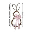 thumbnail image 2 of EUDIDV Easter Decorations Easter Eggs New Easter Decorative Garland DIY Rattan Rabbits Decorative Pendant Accessories Indoor Door Pendant Decoration Easter Party Supplies, 2 of 7