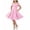 Pink, variant on Efsteb Girls Off-the-Shoulder Swing Dress with Pockets Kids Sleeveless Formal A-Line Party Dress for Weddings (Hot Pink,8-9 Years)