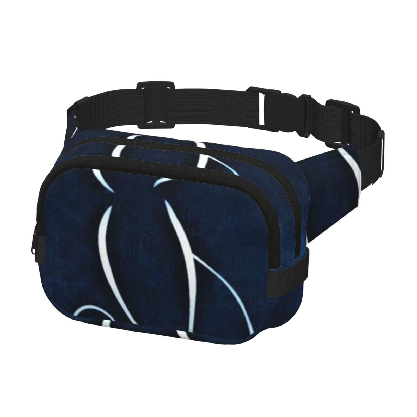 Picia Cat Sketch Print Square Double-Layer Waist Bag Mini Adjustable Waist Belt Bag Exercise Running Travel Hiking