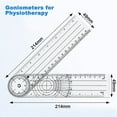 thumbnail image 2 of Protractor Pack of 10 Protractor Angle Spinal Ruler Orthopaedic Ruler Goniometer Physiotherapy Bicycle Protractor10 x Protractor, 2 of 7
