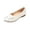 White -AF06, variant on Polka Dot Ballet Flats for Women Round Toe Bowknot Slip On Elegant Dressy Shoes for Going Out Vacation Office Work Brown US-10