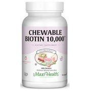 Maxi Health Kosher Chewable Biotin 10,000™ - Strawberry Flavor - 100 Chewies