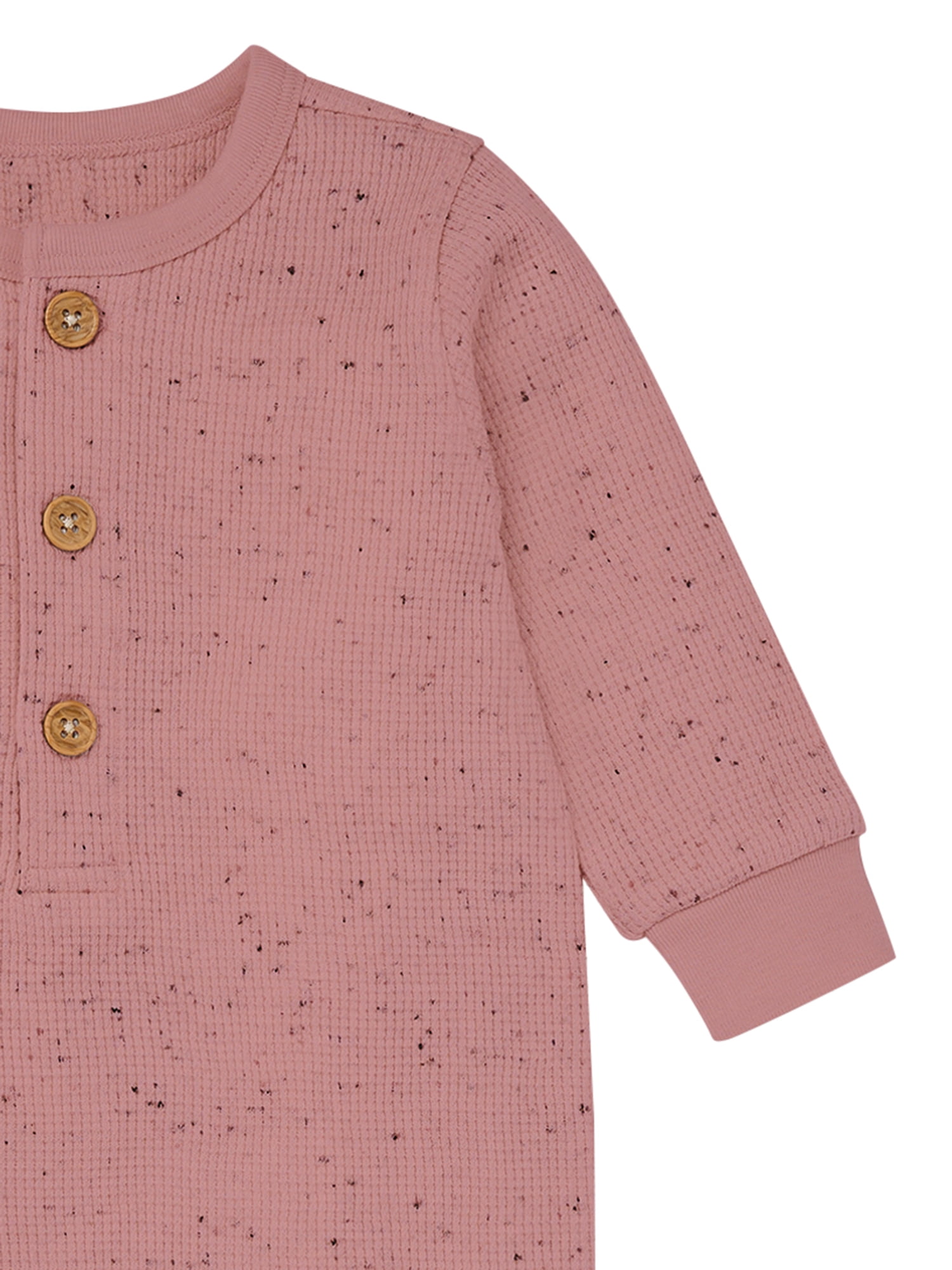 Modern Moments By Gerber Baby Girl Long Sleeve Slouch Romper, Sizes 0/3 Months - 24 Months
