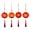 Round Red, variant on Dserhfy Mid-Autumn Festival Lantern DIY Kit Handmade Glowing Lantern Material Package Chinese Traditional Decoration for Kids Family Craft Activity