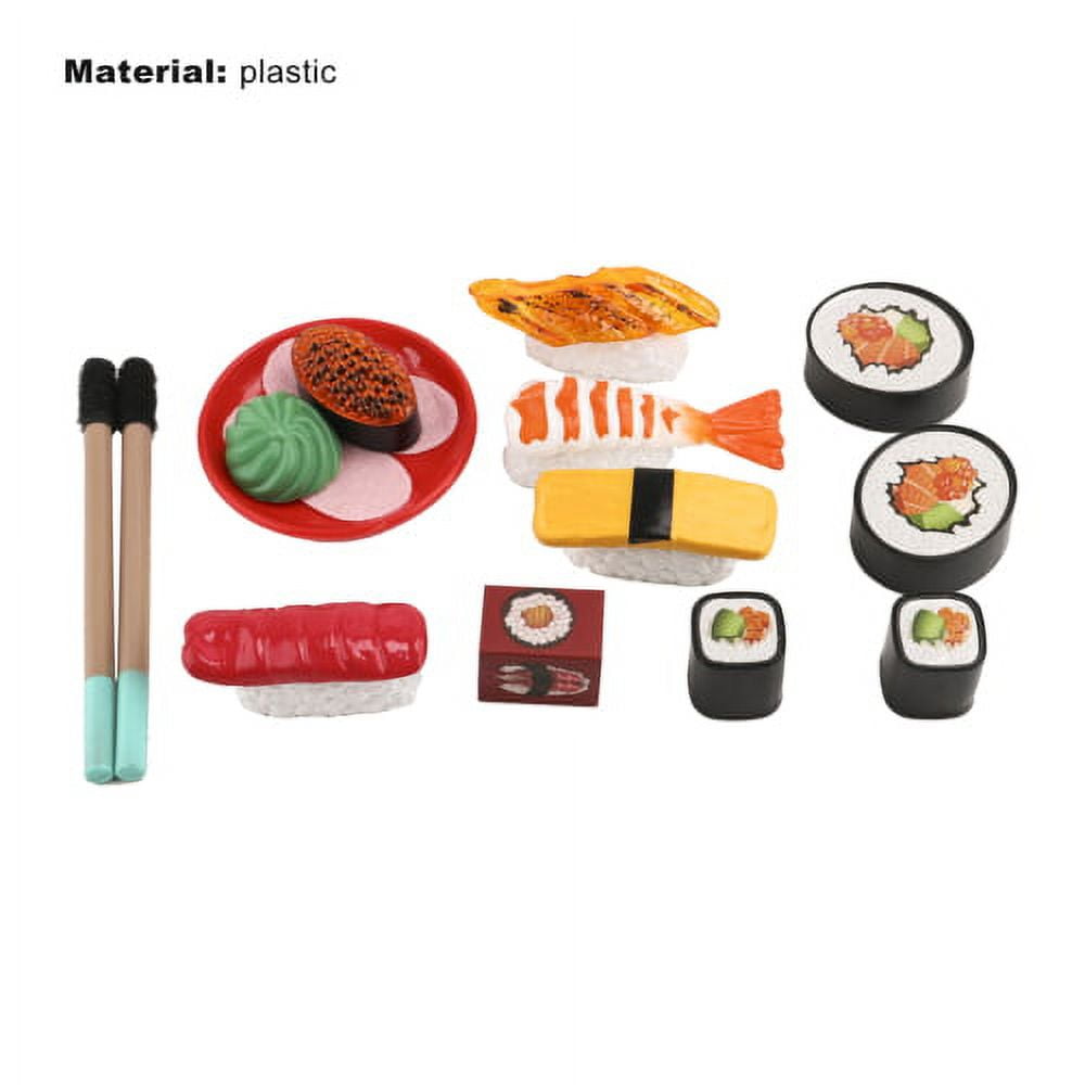 Cheers.US 13Pcs Set Sushi Food Toy Colorful DIY Educational Dollhouse Miniature Sushi Play Food Set Play Food for Kids Kitchen Toy Food Accessories Kids Toddler Childrens Birthday Gifts Walmart