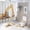 style-12, variant on Watercolor Construction Excavator Shower Curtain 4 Piece Sets Shower Curtain and Rugs Shower Curtain Set Excavator Waterproof Personality Pattern Bath Curtains for Bathtub Decor