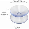 thumbnail image 2 of 10 Pcs Ventouses Double Face Antidérapantes Coussinets Transparents pour Table en Verre, 2 of 5