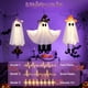 thumbnail image 3 of Set de 4 decoraciones de fantasmas colgantes para Halloween con luz, 3 of 8