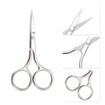 thumbnail image 3 of Unique Bargains 1 Pc Fine-edged Scissors Facial Hair Bedroom Silver Tone, 3 of 5