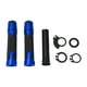 thumbnail image 1 of Kit de Cubierta de Empuñaduras de Mano para Motocicleta 7/8" 22mm 15/16" 24mm Antideslizante Aleación de Aluminio Goma Manillar Empuñaduras Negro Azul 1 Juego Patrón Rombo, 1 of 1