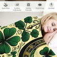 thumbnail image 3 of COMIO St Patricks Day Throw Blanket Soft Shamrocks Clover Irish Blanket and Throws Fluffy Comfy Cozy Saints Throw Blanket for Bed Sofa Couch Saint Patricks Day Things Decor House Ornament, 3 of 6