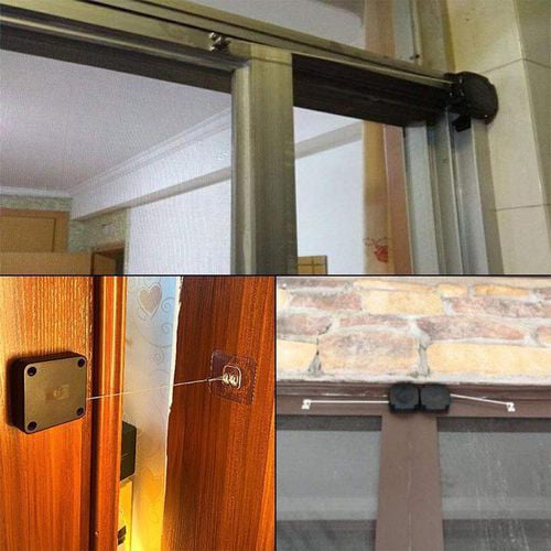 Punch-free Automatic Sensor Round Door Closer Portable Home Office Doors O AE-sh