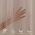 thumbnail image 3 of 3S Brother's Pink Lace Sheers Dots Pattern Curtains Extra Long Set of 2 Panels Rod Pocket & Back Tab Home Décor Window Custom Made Drapes 10-30 Ft. Long -Made in Turkey Each Panel (52"W x 252"L), 3 of 5