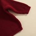 thumbnail image 5 of Okbabeha Toddler Baby Girl Boy Sweaters Knit Long Sleeve Crewneck Warm Pullover Sweatshirt Fall Winter Clothes 0-5T, 5 of 7