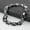 Silver Black, variant on Fashion Women Men Chain Flat Byzantine Stainless Steel Bracelet Bangle 6/8/11mm-Gold-8mm-9.5inch or 24cm