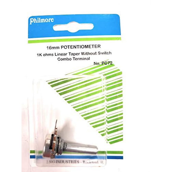 16mm Potentiometer 1k ohms Linear Taper Without Switch - PC72