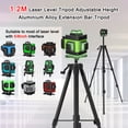 thumbnail image 2 of Tignapoo Trépied de Niveau Laser Réglable avec Interface Universelle de 5/8 Pouces, Tige Extensible et Niveau à Bulle - Hauteur de 1,2 m, Construction en Alliage d'Aluminium Durable, Emballage en Boîte Blanche, 2 of 7