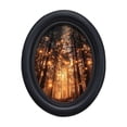 thumbnail image 2 of Boho Vintage Sun Round Wall Art Decor Framed, Neutral Sunrise Mountain Woodland Canvas Wall Art Prints Artwork, Gothic Moody Wall Hanging Door Decor for Bedroom Living Room, 2 of 6