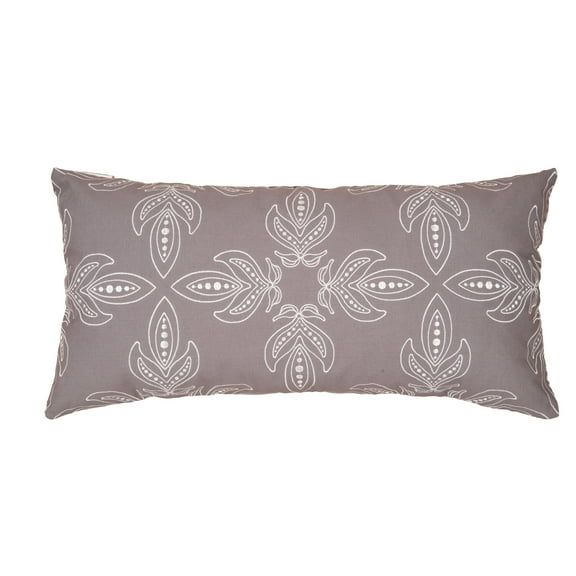 Gray Hoveau Embroidered Pillow
